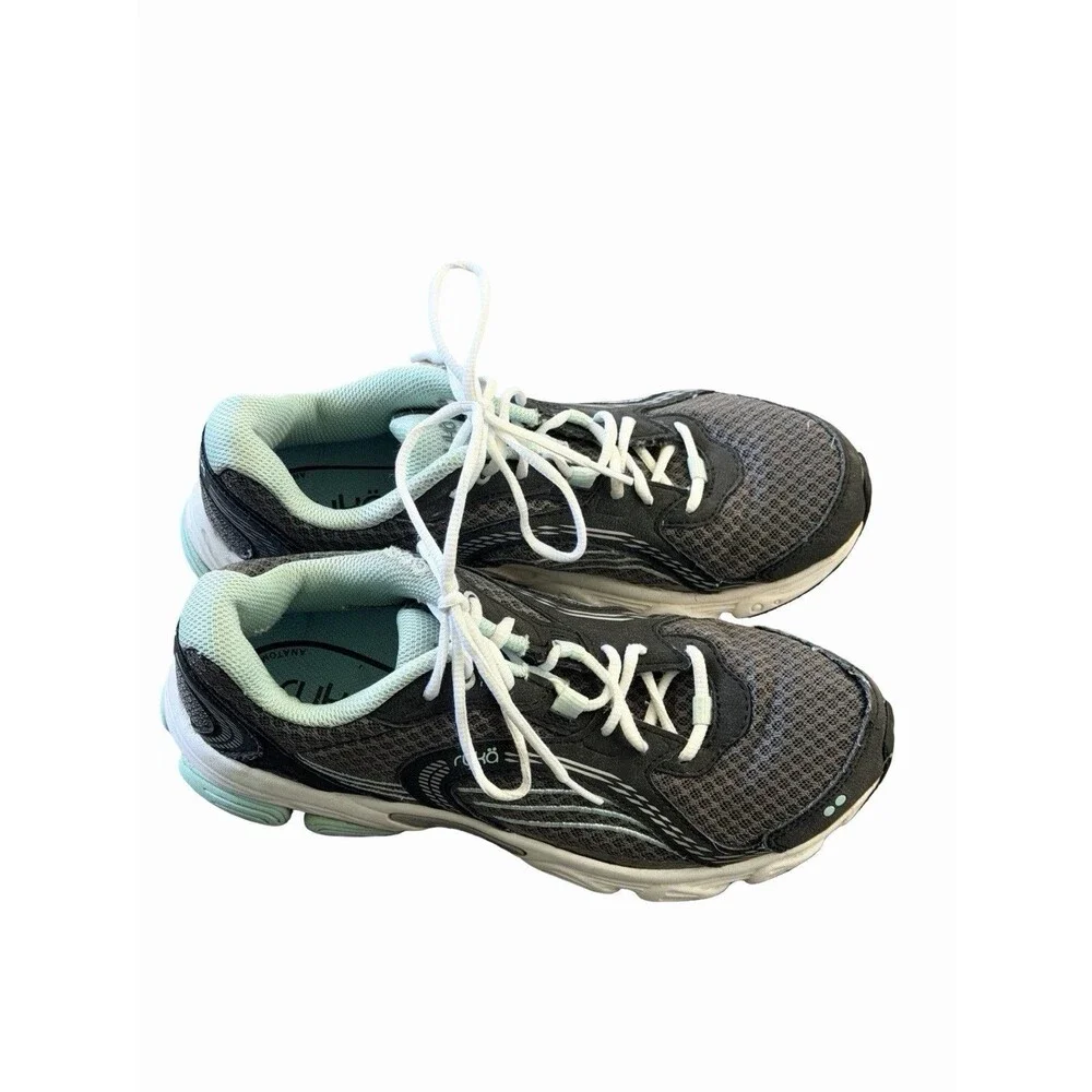 Ryka Ultimate Women's Mesh Running Walking Sneakers Shoes Gray Teal Size 9M